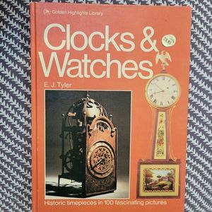 Clocks & Watches Book by E.J. Tyler ~ 1974 ~ Imagery & Text for Crafts & Collage